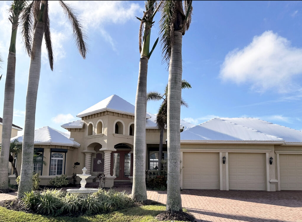 Weatherproof Wraps roof shrink wrap Florida home Weatherproof Wraps shrink wrap roof protection for homes with storm damage or remodeling